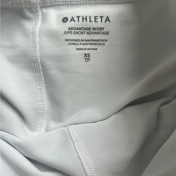 Athleta White Pleated Golf Tennis Pickleball Skort White Size XS - Picture 4 of 8